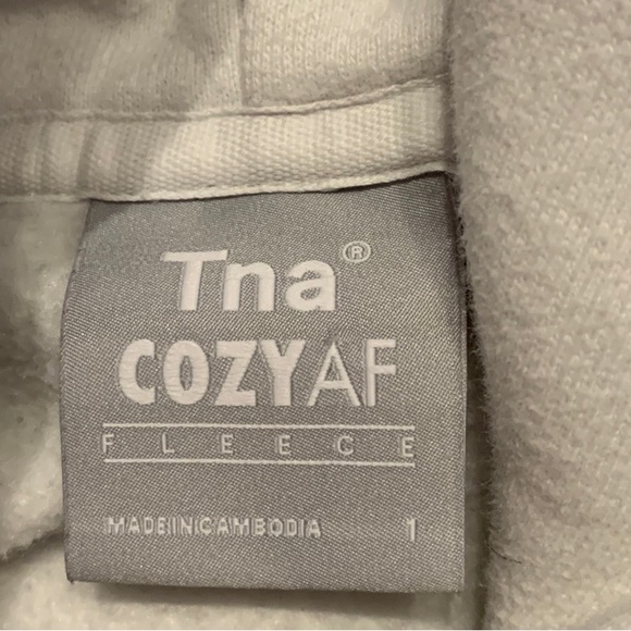 TNA by Aritzia Cozy AF Fleece Boyfriend Hoodie - Picture 3 of 3